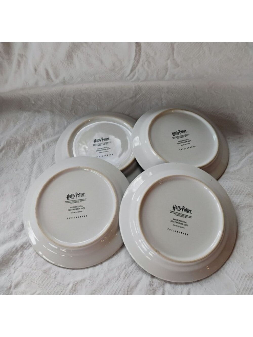 Pottery Barn Harry Potter Hogwarts Houses Stoneware Appetizer Plates Set of 4 - Picture 9 of 9